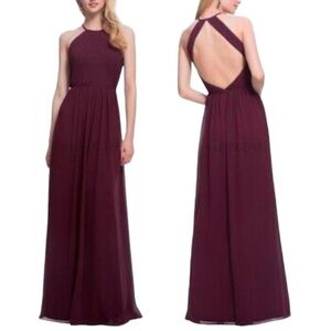 Elegant Halter maxi Dress evening gown